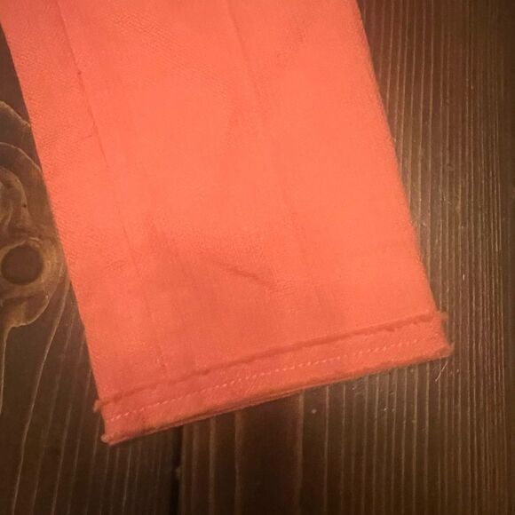 Kate Spade June Surprise Coral Pants Trousers Sz 4 Cropped Mid Rise Pockets - Picture 5 of 12